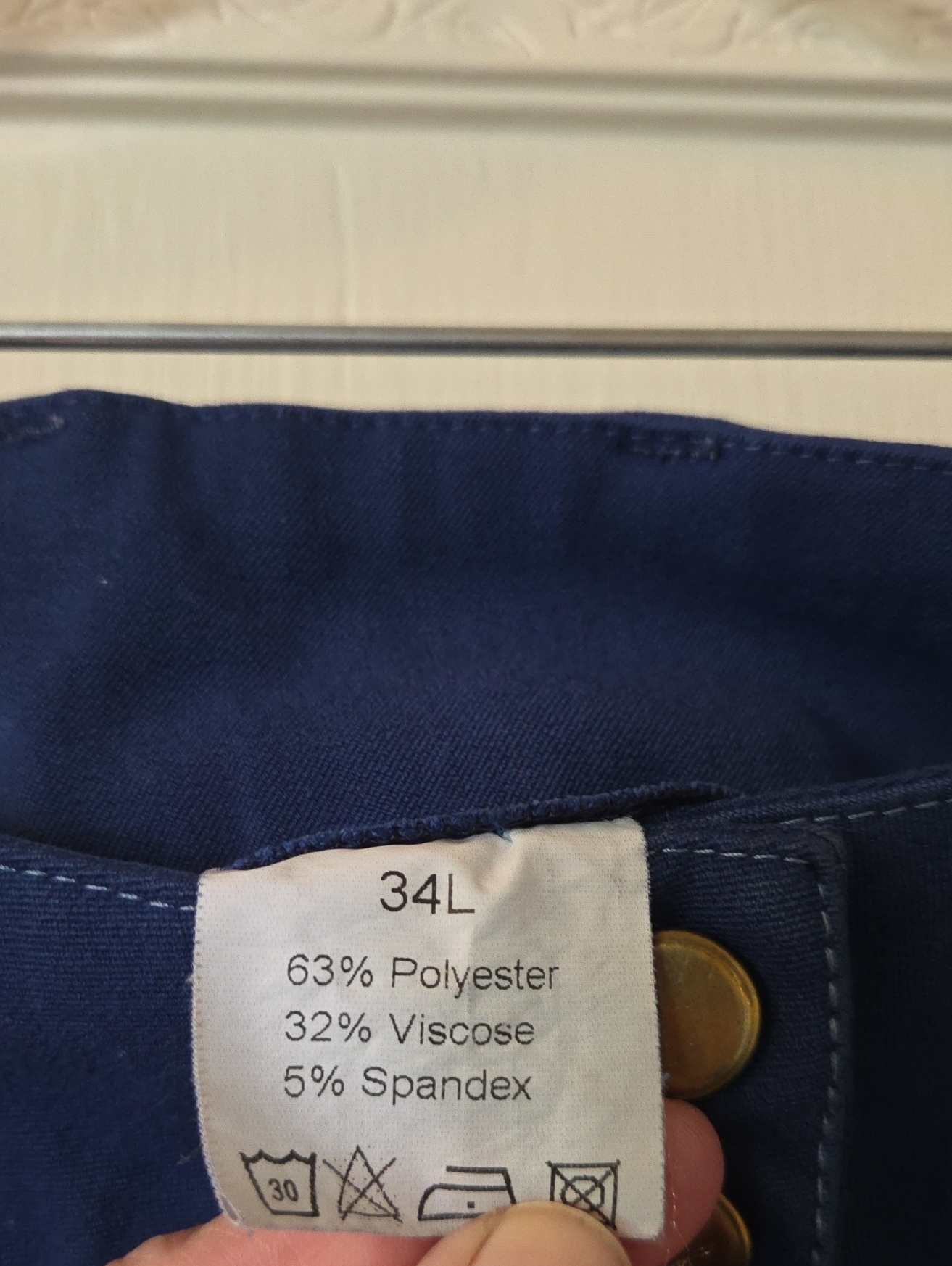 Smartpak Piper Suede Fullseat Breeches - Navy/Sky - 34 Long — image 2 of 8